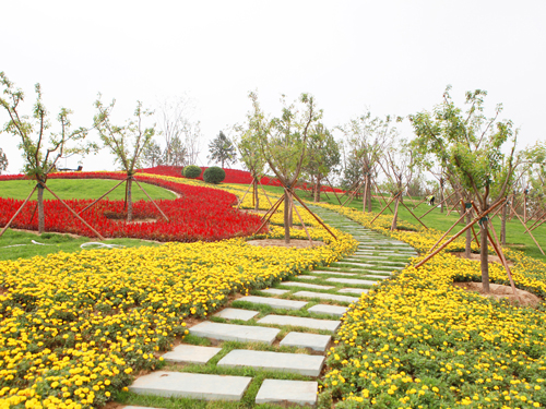 朝阳区豆各庄地区马家湾公园即将竣工