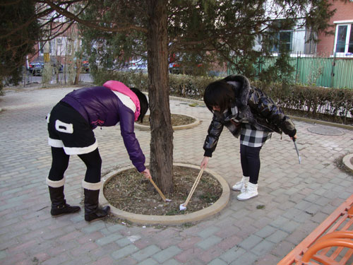 小学生参加公益活动