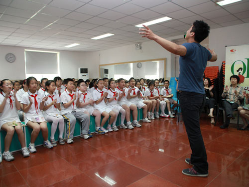 朝阳区管庄中心小学举办歌剧进校园活动(图