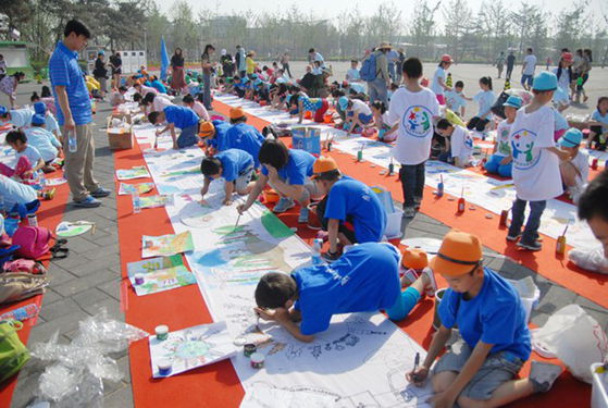 房山少年宫学员参加放飞梦想,首都少年儿童庆