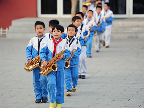 北京小学翡翠城分校翡翠娃管乐团举行家长汇报