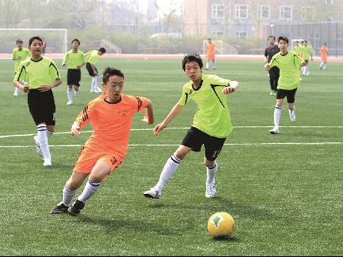 大兴区中小学校园足球联盟杯开赛(图)