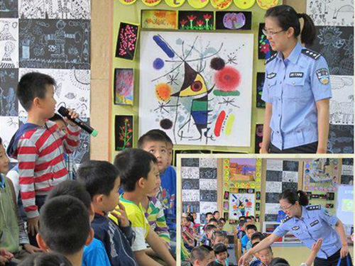 大兴四幼开展交通安全知识讲座(图)