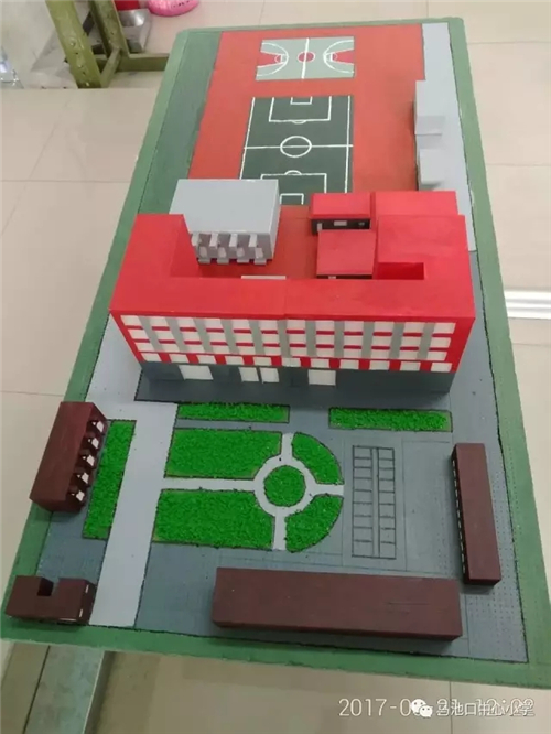 昌平区马池口中心小学孩子们3d打印学校模型
