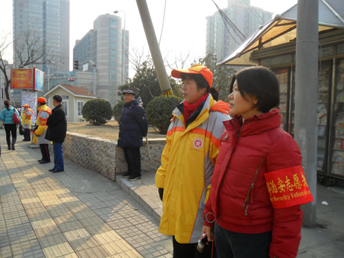 丰台区右安门公共文明引导员志愿服务保障两