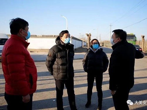 大兴区委副书记,区长王有国到安定镇调研疫情防控工作