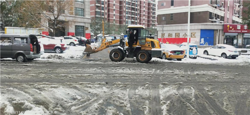 平谷区夏各庄村党员群众齐上阵 铲雪清路保安全