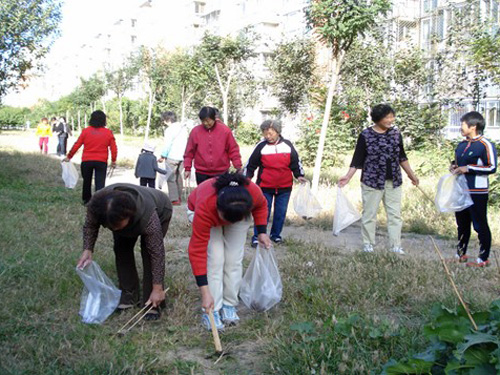 丰台大红门街道怡然家园社区爱护环境人人有责