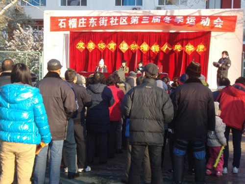 丰台大红门街道石榴庄东街社区举办第三届冬运会(图)