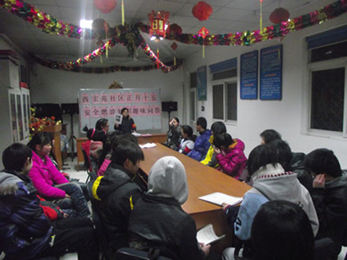 丰台区南苑街道各社区宣传消防知识保障社区居