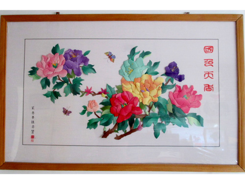 创意布贴画美工作品