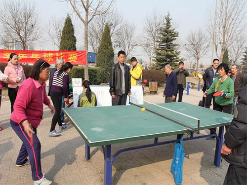 大兴区瀛海镇兴海园社区举办春季乒乓球比赛(