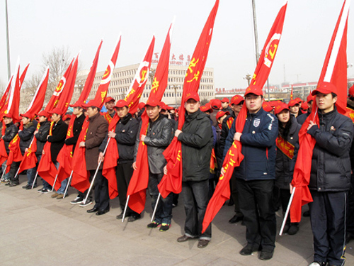 河北唐山市开展共产党员志愿服务集中行动(图