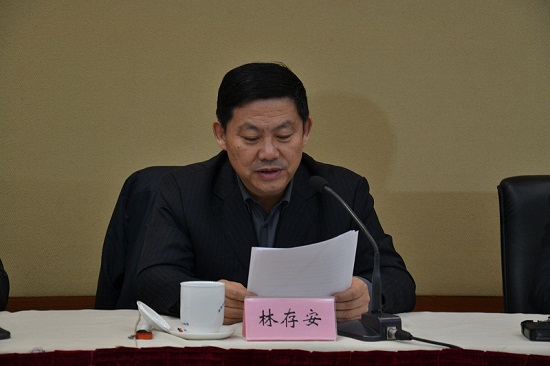 合肥市委常委,宣传部长,市志愿服务活动协调小组组长林存安就学习宣传