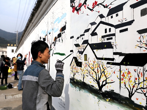 [浙江]宁波建设多彩文化墙 秀出甬城美丽乡村
