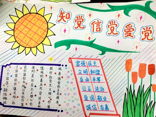 广场 省际交流 开封市祥符区直属幼儿园开展核心价值观手抄报比赛